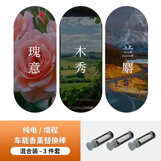 Yusenyi is suitable for Xiangjie S9 Car Aromatherapy Replacement Stick Aromatherapy Machine Replacement Core Fragrance Refill Perfume Accessories Xiangjie S9 Car Aromatherapy Replacement Stick (Mixed Pack) 3 pieces 1g