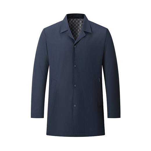 Septwolves windbreaker men's coat autumn and winter lapel thin cotton business casual commuting versatile windproof warm and comfortable men's clothing