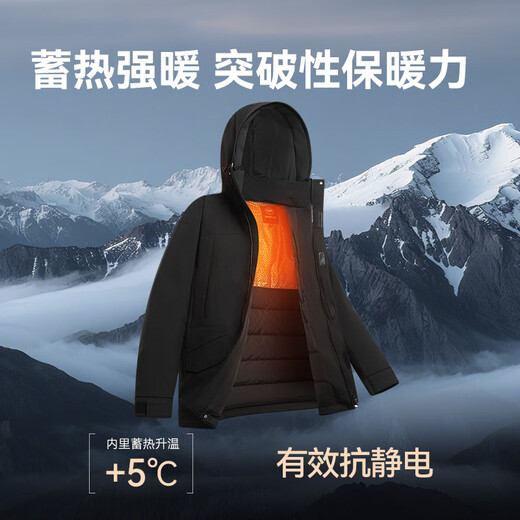 Made in Tokyo 90 White Duck Down Down Jacket Men's Parker 25 Winter New Three-Proof Jacket Coat Women Black XL