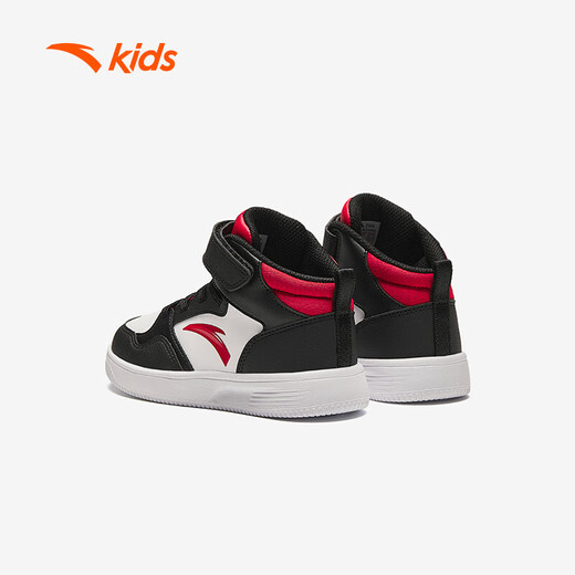 ANTA children's sneakers boys 2025 Velcro all-match casual white shoes high-top sneakers A12439983H
