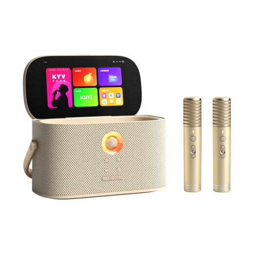 Meiniao smart portable KTV speaker Aichang Meiniao exclusive version home karaoke small karaoke machine with touch control Bluetooth audio and microphone all-in-one outdoor singing live entertainment family portrait set deluxe version + screen projection device + original package