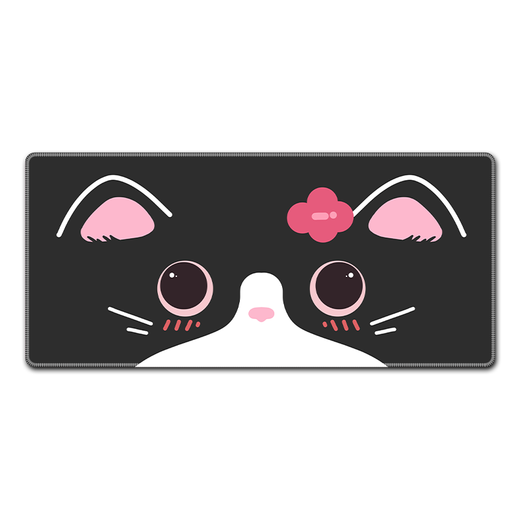 Ruqinlian einfach und niedliches Katzenmaus-Pad Super groß, personalisierte, schmutzige, resistente Arbeiter E-Sport-Computer-Schreibtisch-Pad-Gummi-Kautschuk-Tastaturkissen glatte, verdickte Schlosskanten-Handgelenkskissen können angepasst werden.