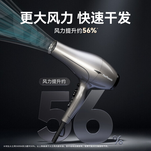 Fire Phoenix Hair Dryer 6600X Hair Salon Special High Power 2400W High Wind Power Low Noise Home Constant Temperature Hair Care Does Not Damage Hair Barber Shop Professional Hair Dryer Home Appliance 6600X Milan White (Fourth Wind)