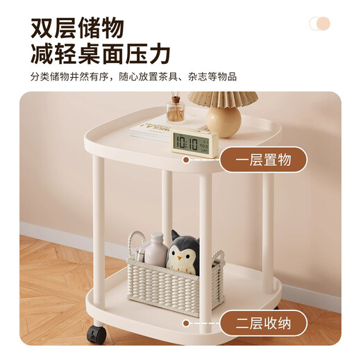 Shanshan wood art bedside table bedroom small coffee table movable side table side table bedside storage rack small table storage cabinet