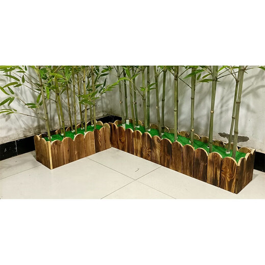 Linpan simulated bamboo outdoor decoration fake bamboo simulated plant landscaping bionic bamboo outdoor green plants 1.6 meters high 50 roots