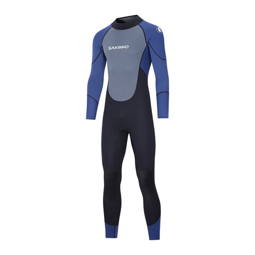 Sharkono men's one-piece wetsuit hot-selling men's warm thickened long-sleeved wetsuit swimming surfing snorkeling winter swimming 3MM (MF302) S