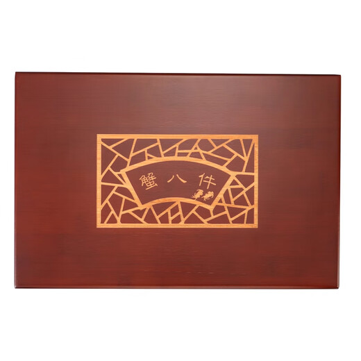 Man Gong high-end quality crab eight-piece bamboo gift box 304 stainless steel crab eating tools crab gold-plated crab eight-piece set eight bamboo crabs 304 mirror light