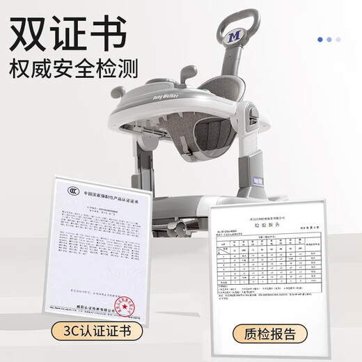 Cute stone walker rejects O-legs for babies 2025 multi-functional anti-rollover baby stroller for children, mica gray toddler + walker + push handle flagship model over 7 months/foldable/rejects O-legs