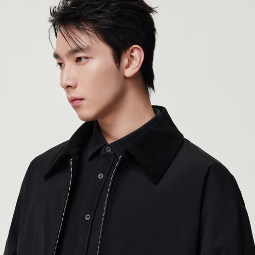 Jiumuwang Men's Jacket Men's 25 Autumn Graphene Warm Barn Style Jacket Retro Daily Commuting Jacket Men