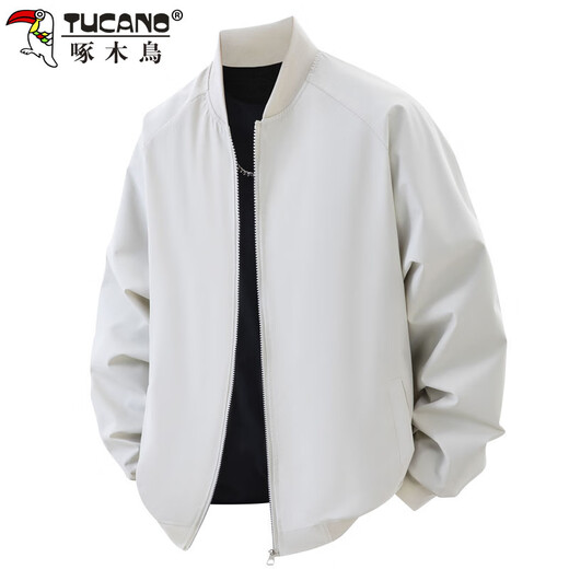 Woodpecker (TUCANO) coat men's jacket men's autumn and winter loose casual baseball collar flight top men's black XL