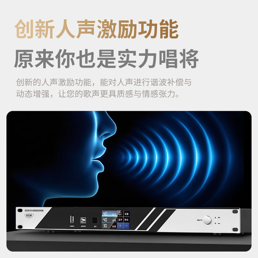 Melody DSP9600 pre-amp effector professional audio processor home ktv reverberator Chinese color screen touch adjustment karaoke audio equipment anti-howling DSP9600 flagship effector