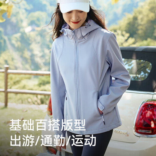 Pelliot Wind Shield Outdoor Soft Shell Women's Windproof Warm Jacket Men's Casual Fleece Mountaineering Jacket 11230601 Black Men's L