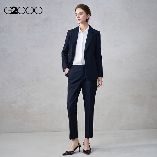 G2000 Comfortable and soft/same style in shopping malls, women's 2025 autumn and winter bone-breaking design slimming commuting suit