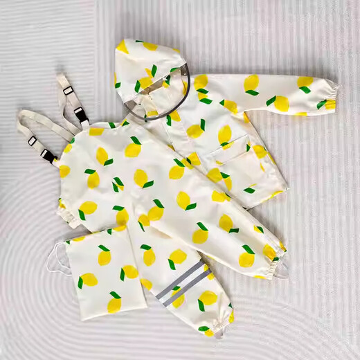 Shantou Lincun 2024 split children's raincoat for men and women baby waterproof overalls raincoat for primary school students kindergarten and primary school Cherry S