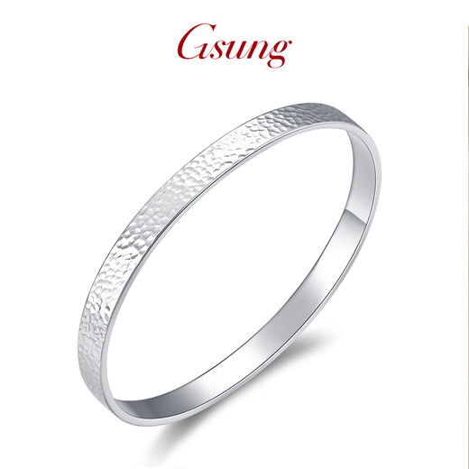 GsunG platinum closed hammer pattern bracelet for men PT950 pure platinum bracelet, grand Chinese Valentine's Day gift for boyfriend, price by gram, contact before bidding