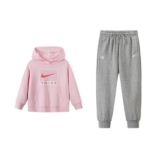 
NIKE3BRAND Nike Hoodie Sweater + Trousers 2-piece 2025 Autumn Children's Pure Cotton Comfort Set