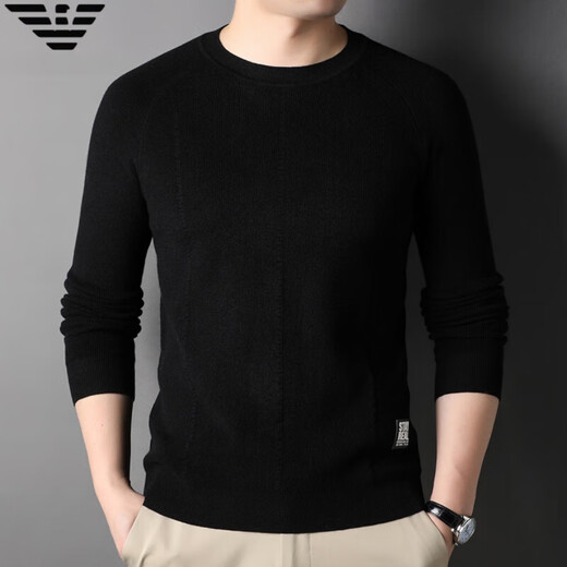 Falamone Armani Autumn Sweater Fino Sweater Men Tendencia juvenil Sétigo redondo Cardigan Base informal