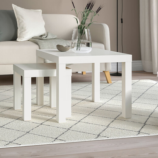 IKEA (IKEA) LACK small side table simple modern living room Nordic style side table small coffee table bedside table white side table 55x55cm