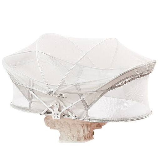 Portable bed-in-bed baby crib foldable newborn bed mobile bionic uterus bed anti-pressure light gray