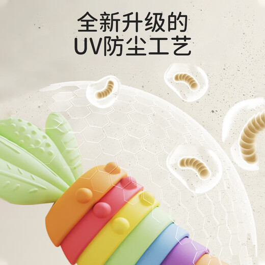 Baos Baby-Backenzahn-Silikon, beruhigender Kaugummi, antihaftbeschichtet, kann im Mund gekaut werden, Baby-Spielzeug, oraler Backenzahn-Stick