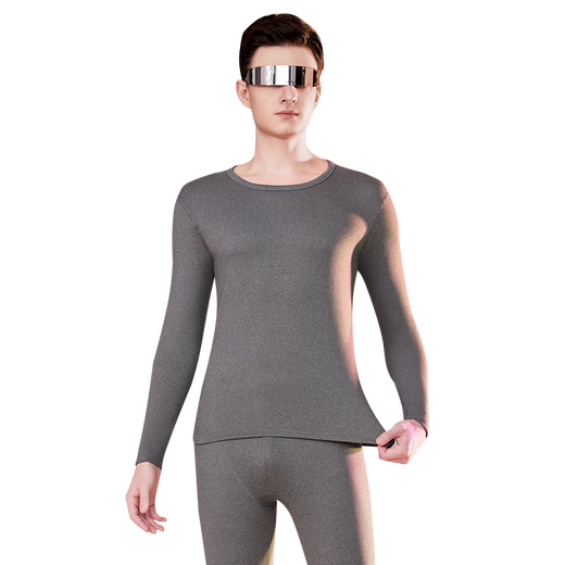 Yalu Anti-mite Anti-static Containing Cashmere Silk Men's Thermal Underwear Men's 10A Antibacterial German Velvet Autumn Clothes and Autumn Pants Set