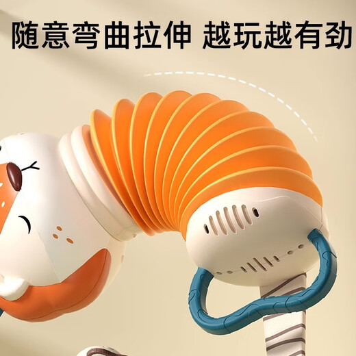 KENADA Baby-Rassel-Spielzeug-Akkordeon für Kleinkinder ab 6 Monaten, 8 Babys, 0-1-2 Jahre, 3 Kinder, Musik, Früherziehung, extra großes Kaninchen-Modell, Musik-Handy-Akku, modellfreies Batterie-Set mit Bestellung