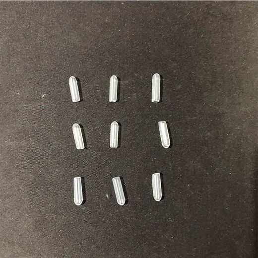 Mo Peng Rubber Protective Cover Transparent Plug Protective Cap Plastic Steel Pipe Hook Hanger Cover Threaded Screw Bolt Original Color Glue Transparent Color Inner Diameter 10 (1000 pieces)