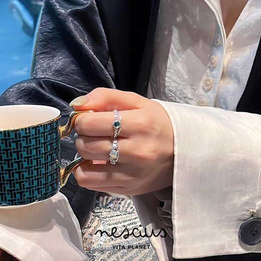 VitaPlanet Buyer Store Birthstone Ring 925 Sterling Silver Birthday Month Color Drawstring Ring December Tanzanite