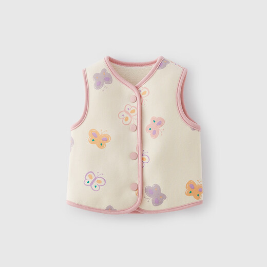 JELLYBABY Antibacterial Girls' Vests Autumn Toddlers Thin Velvet Vest Boys' Waistcoats Autumn Baby Cardigan Vests