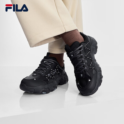FILA official women's shoes FLUID 6 WE retro sneakers 2025 winter plus velvet cat claw 6th generation