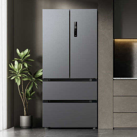 Midea 532 French multi-door four-door refrigerator with variable frequency, first-level energy efficiency, household frost-free dual system, dual cycle, large capacity, national subsidy 20% MR-532WFPZE Sky Gray