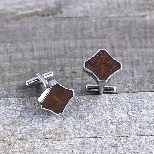 Cathy's Concepts Personalized Stainless Steel Cufflinks Men's Business Formal Wear Accessories Multicolor 0.33cm*1.9cm*2.54cm