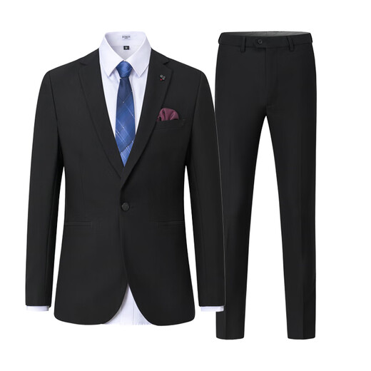 Mushilang suit men's three-piece suit professional formal business small suit men's banquet wedding groom's dress jacket men