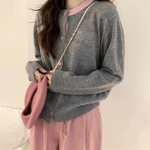 TonLion 2025 Autumn and Winter Small Embroidery Versatile Women's Cardigan