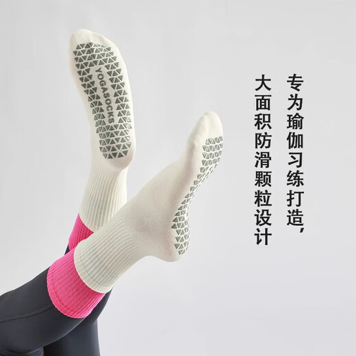 Tanbeiman Yoga Socks Silicone Anti-Slip Pilates Socks Women's Summer Indoor Fitness Sports Socks Professional Jump Rope Running Yoga Pilates Socks Black One Size (Recommended Size 35-39)