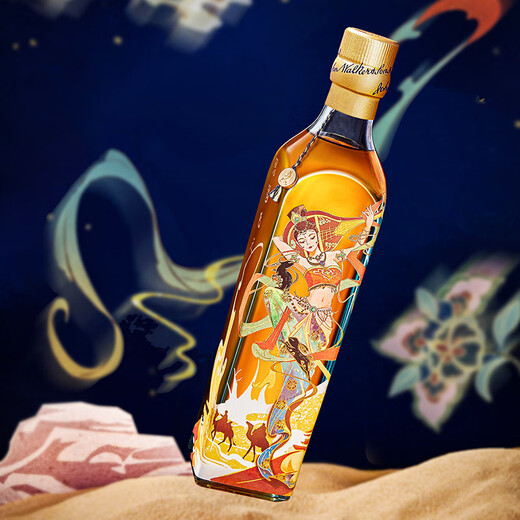 尊尼获加（JOHNNIE WALKER）蓝方蓝牌 敦煌飞天系列生生不息 独家定制礼盒 威士忌 洋酒 500ml