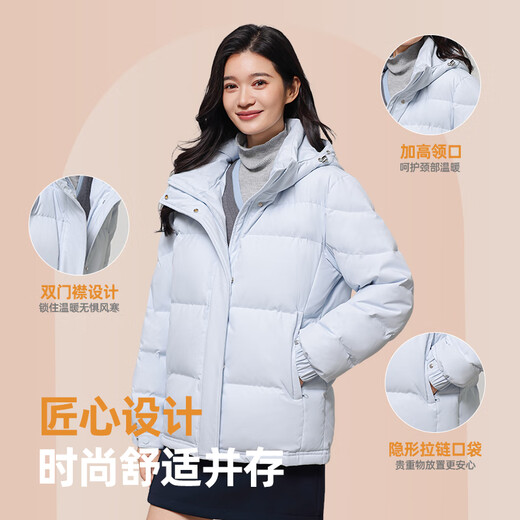 YAYA heat storage short down jacket for women 2025 winter new fashion casual loose thickened warm little jacket black M (recommended 110-125 Jin Jin equals 0.5 kg)