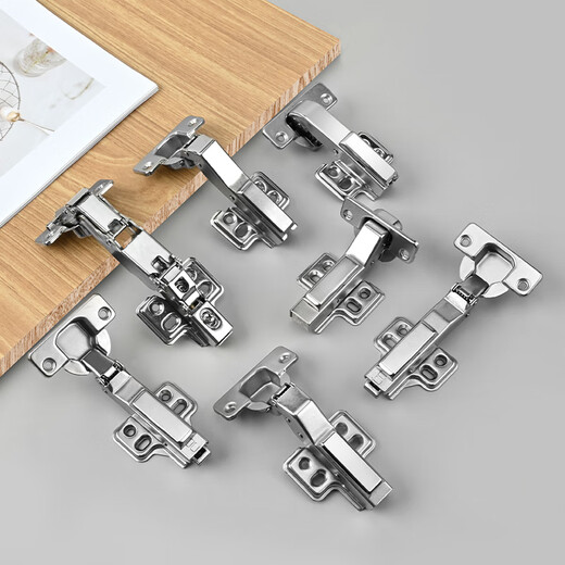 Pupan 165 degree hinge 45 negative 45 buffer angle 13590 corner closet wardrobe wardrobe 180 large angle hinge positive 45 degree buffer wooden door three-dimensional adjustment/nickel color (one price)