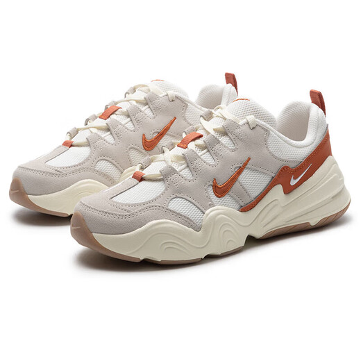 Nike (Nike) Freizeitschuhe Frauenschuhe Frühling und Herbst neue Sportschuhe Tech Hera Dad Schuhe schockabsorbierende Laufschuhe DR9761-00 FQ8107-133 Shallow Earth Braun/Kokosmilch/Lagerfeuer Orange 36