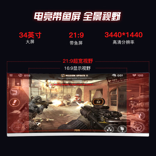 星华辰34英寸4k曲面超宽21:9带鱼屏电竞游戏炒股低蓝光IPS面板显示器巨幕大屏PBP分屏升降台式电脑屏幕 白色 34英寸4k 180hz曲面HVA快速面板