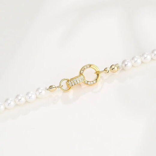 KZD Old Phoenix 999 sterling silver buckle head double open buckle with diamond diy accessories necklace connector pendant buckle connection full diamond universal buckle white gold + gold color