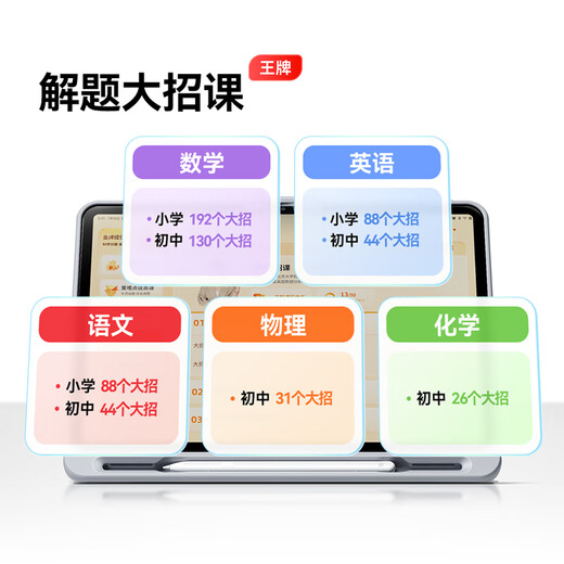 Homework Helper Learning Machine T50 primary school and high school courses synchronized 1-on-1 planning, diagnosis and accurate learning, homework tutoring for all subjects, drawing inferences from one example, intensive video screen, 6+128G P20+keyboard and mouse set+portable storage bag