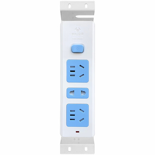 Weak current box power module DIY modification bracket multimedia box information box fiber optic home box wiring board socket 3-position socket + base (with switch)