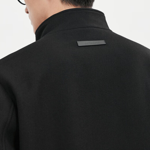 Septwolves Wool Jacket Men's Autumn Stand Collar Jacket Men's Lining Anti-static Simple Business Work Versatile Men's Clothing