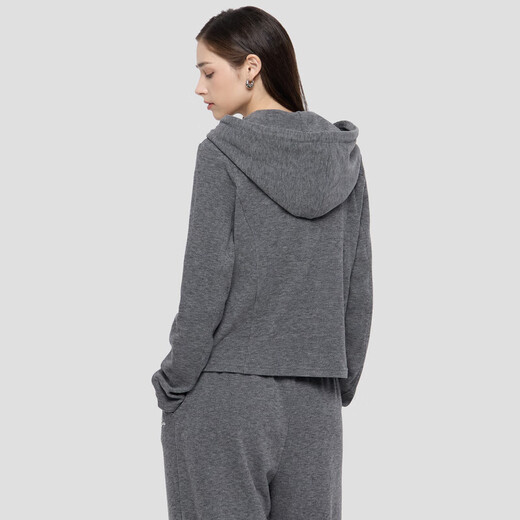 Gap Women's 2025 Autumn New Embroidered Logo Fitted Zipper Hooded Sweater Slim Top 792688