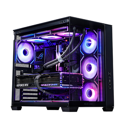 ASUS (ASUS) RTX5080 host RTX5070Ti/5090D host i9 14900KF U7 265K rog family bucket black myth game console desktop assembly machine computer complete machine U7 265KF + ASUS RTX5070Ti丨five