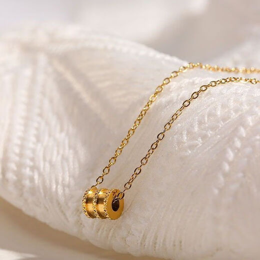 KZD old phoenix non-fading small waist necklace women's light luxury niche ins style sweater chain clavicle chain titanium steel color preserving non-fading waist gold o chain