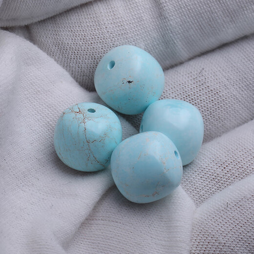 Yanyun Jewelry Luxury Collection Grade Turquoise Single Beads Loose Beads Original Mine Mirror High Porcelain Barrel Beads Toy Accessories Crystal Beads 9x8mm