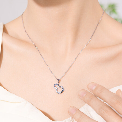 Century Yuan Broken Ice Platinum Necklace Women's PT950 Fulu Pendant as a birthday gift for girlfriend and wife