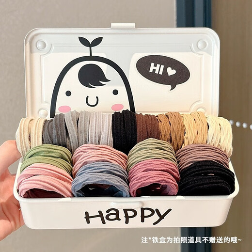 Hairband for girls 2025 new high-end hair rope for adults, hair tie, rubber band, high elasticity and durability, ponytail head rope hair accessories, dopamine mixed pack, five pack, colorful